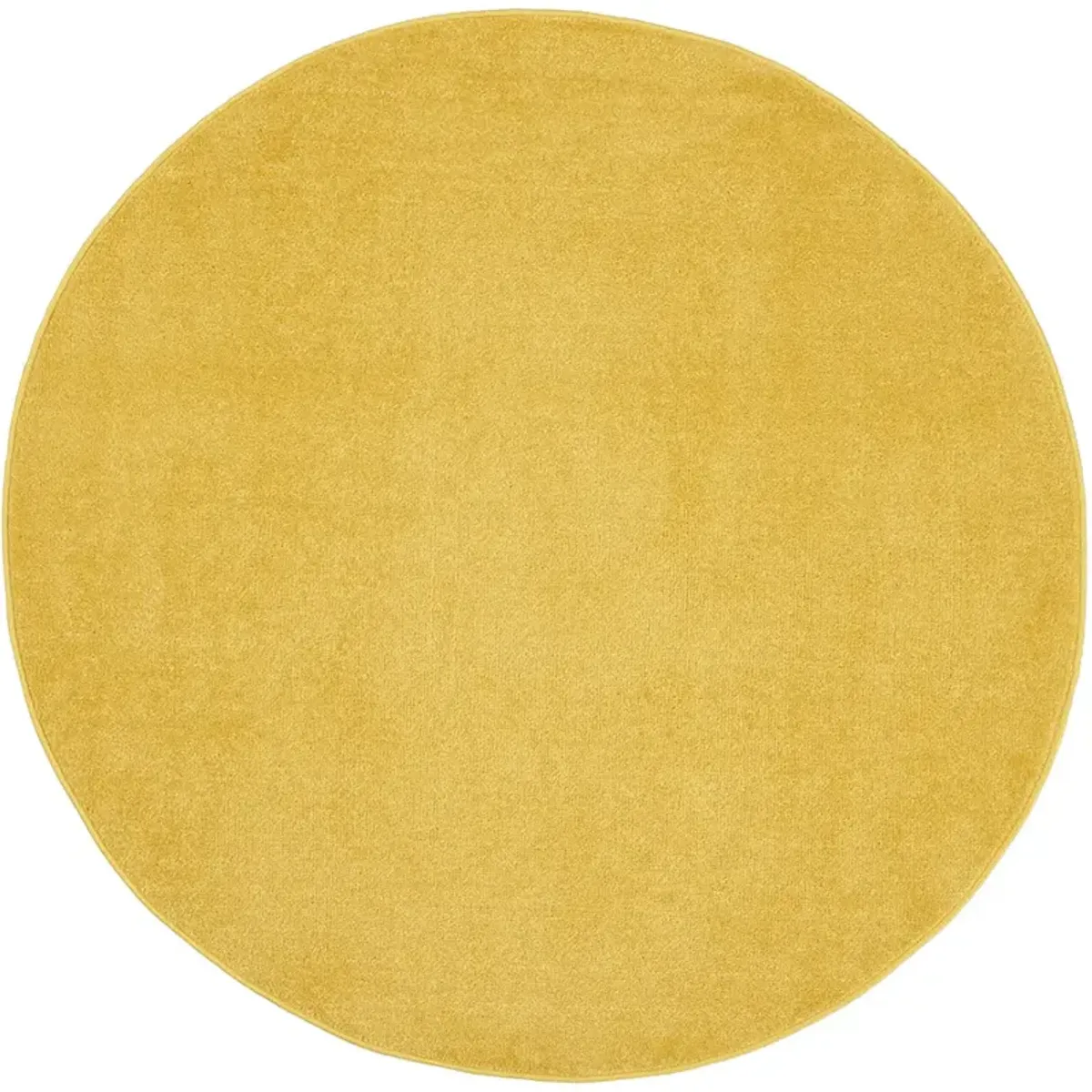 Nourison Essentials NRE01 Yellow 6' x Round Rug