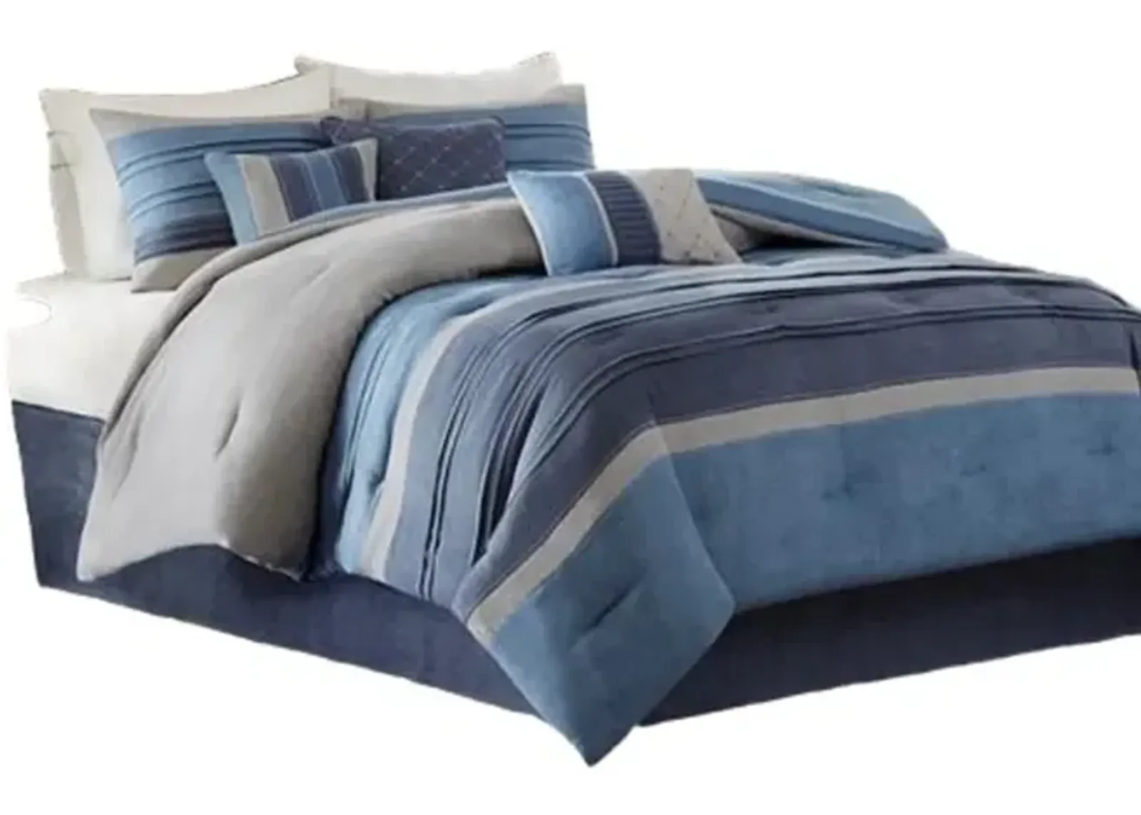 Belen Kox Navy Microsuede Comforter Set, Belen Kox