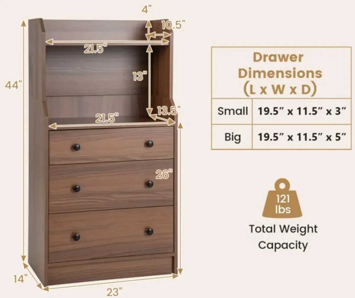 Hivvago Modern Storage Dresser with Anti-toppling Device