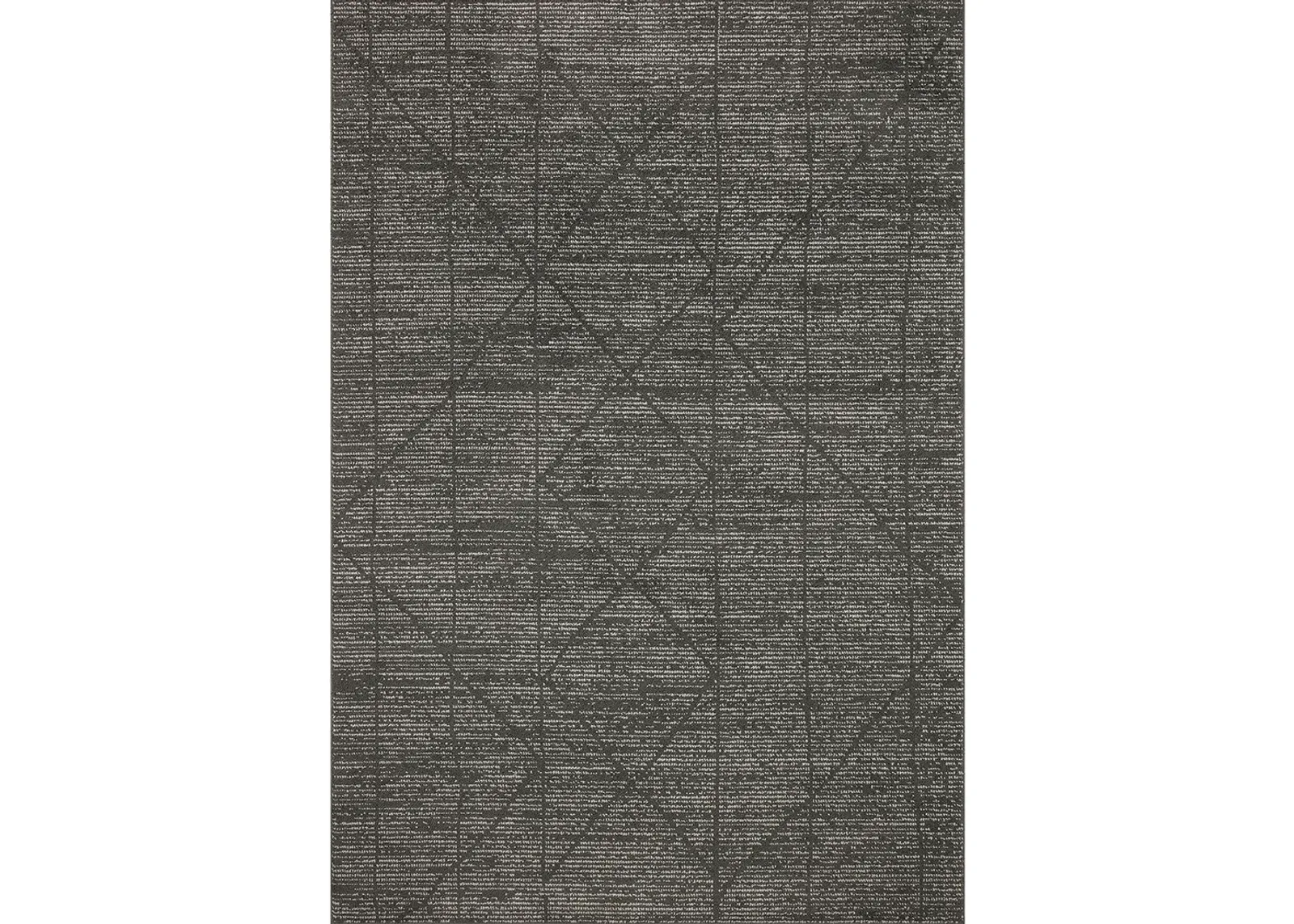 Kamala KAM06 Charcoal/Ivory 7'10" x 10' Rug