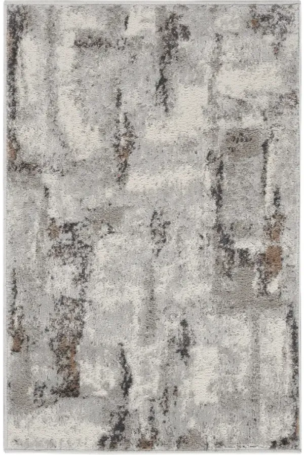 Elation ETN06 Gray/Ivory 2' x 3' Rug