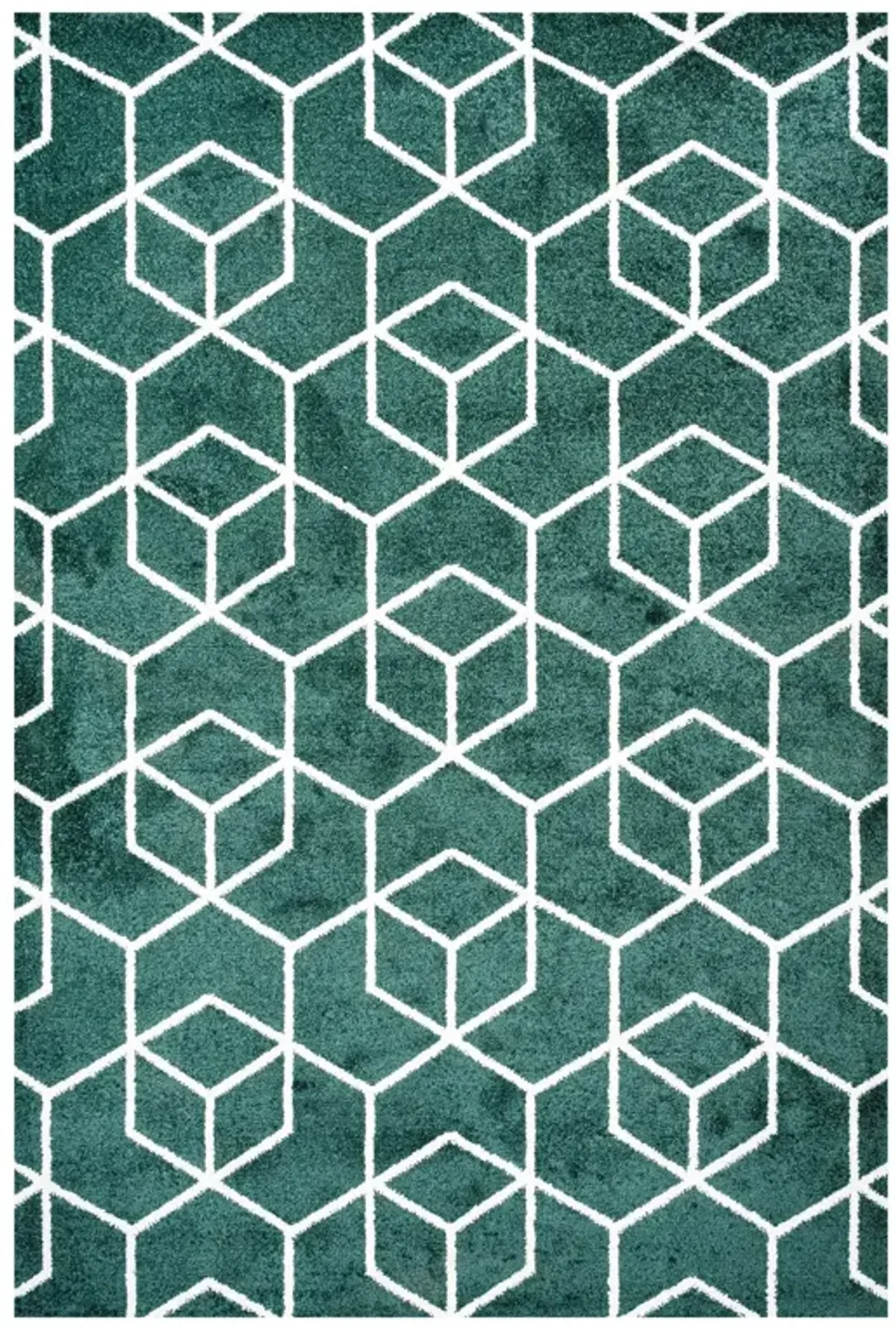 Tumbling Blocks Modern Geometric Area Rug