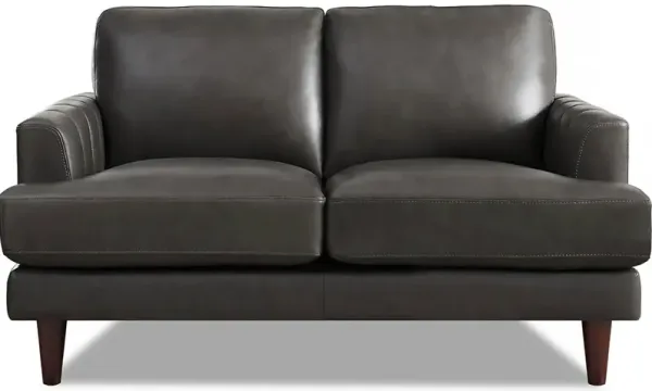 Cassia Top Grain Leather Loveseat