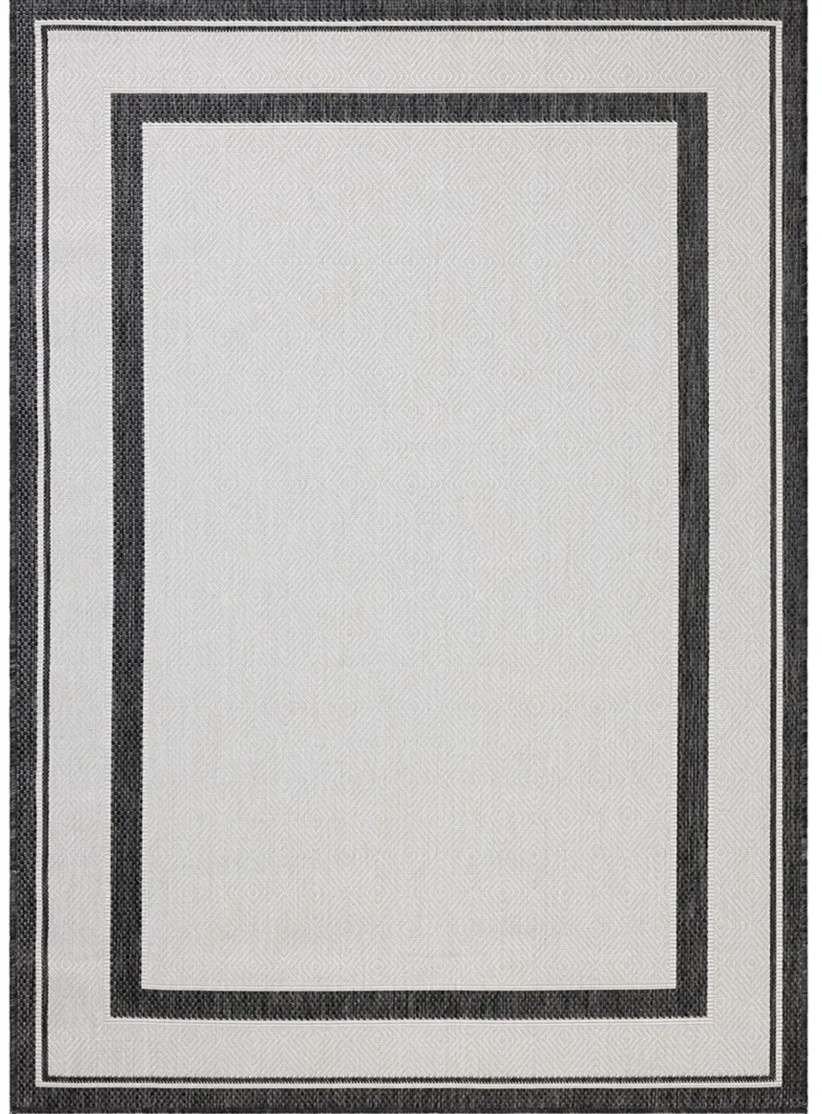 Easton Onyx/Ivory 6'7" x 9'4" Area Rug