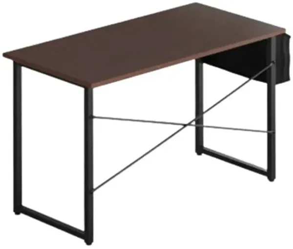 Modern Computer Desk Study Writing Table Home Office with Storage Bag Coffee