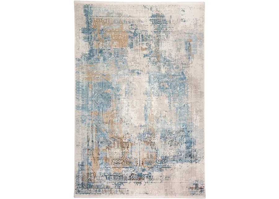 Cadiz 3890F Blue/Gray/Gold 2'2" x 3'2" Rug