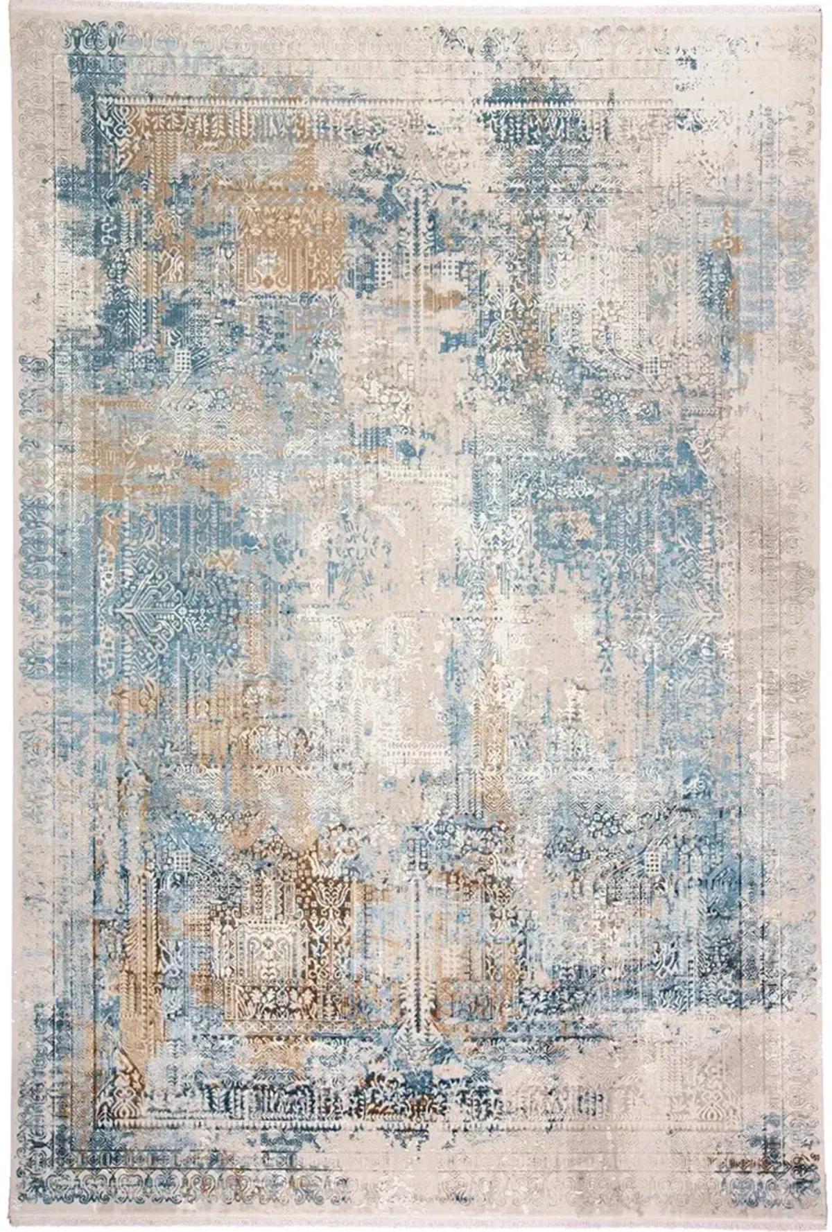 Cadiz 3890F Blue/Gray/Gold 2'2" x 3'2" Rug