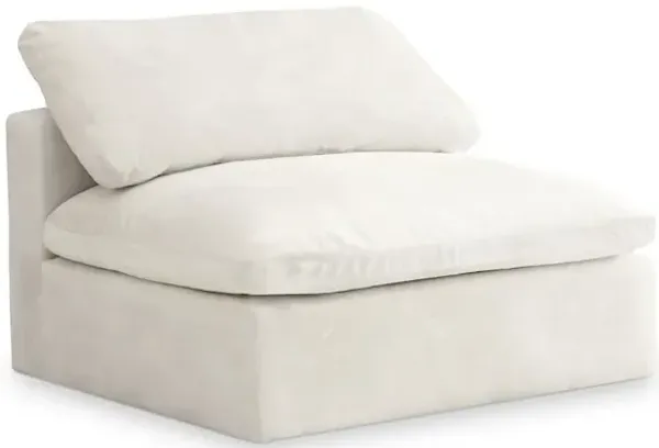 Meridian Furniture Cozy Cream Velvet Chair