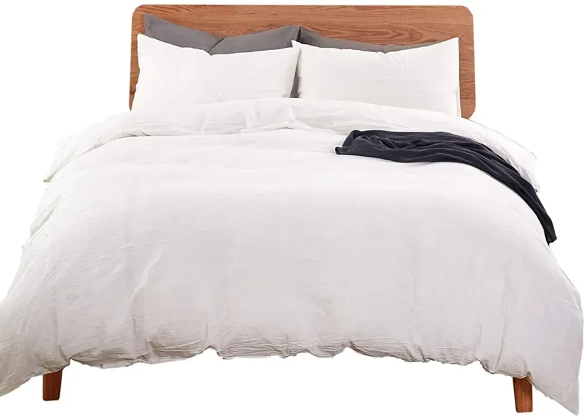 MarCielo 3 Piece Cotton Duvet Cover Set