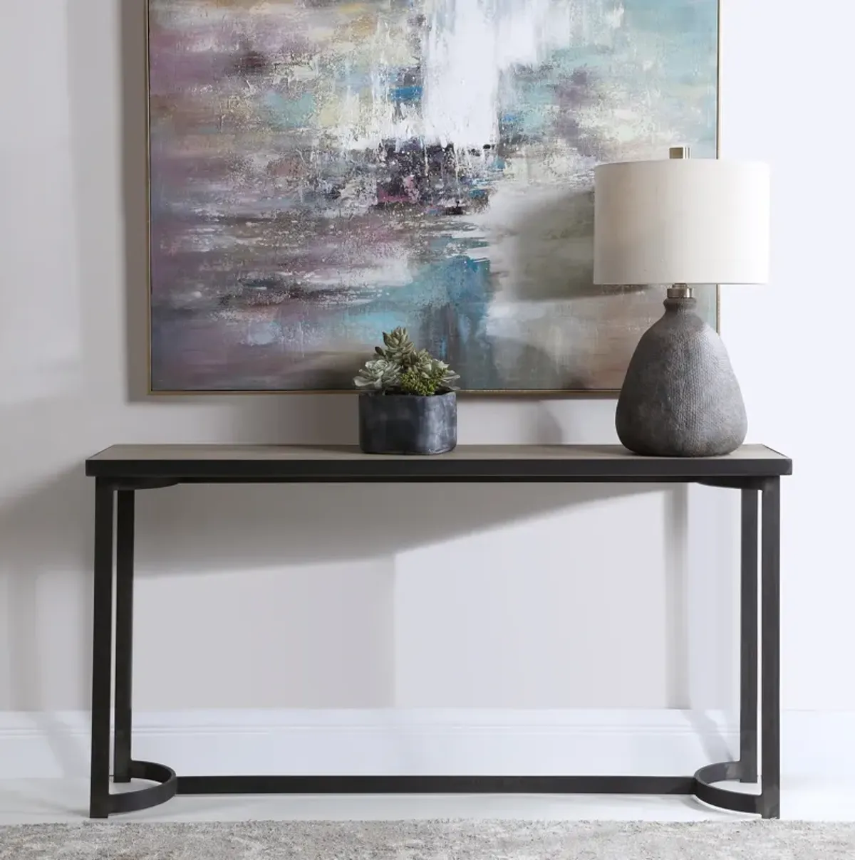 Basuto Steel Console Table