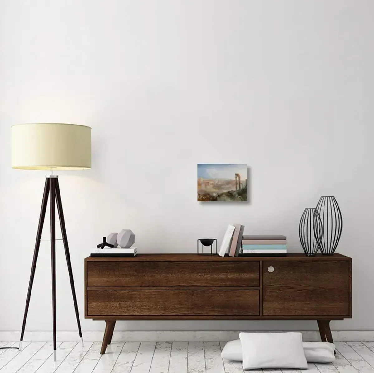 Modern Rome - Campo Vaccino-Canvas Art-16x12