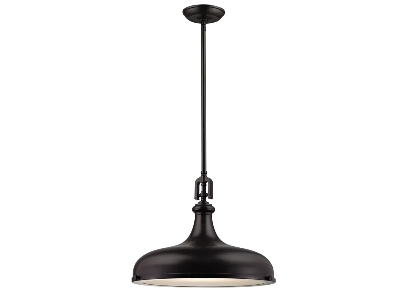 Rutherford 18'' Wide 1-Light Bronze Pendant