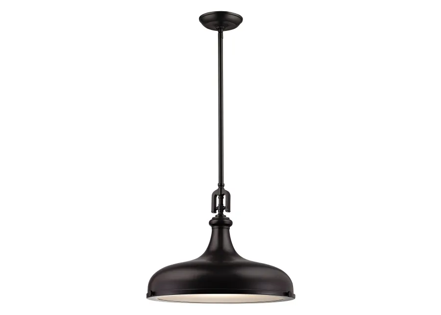 Rutherford 18'' Wide 1-Light Bronze Pendant