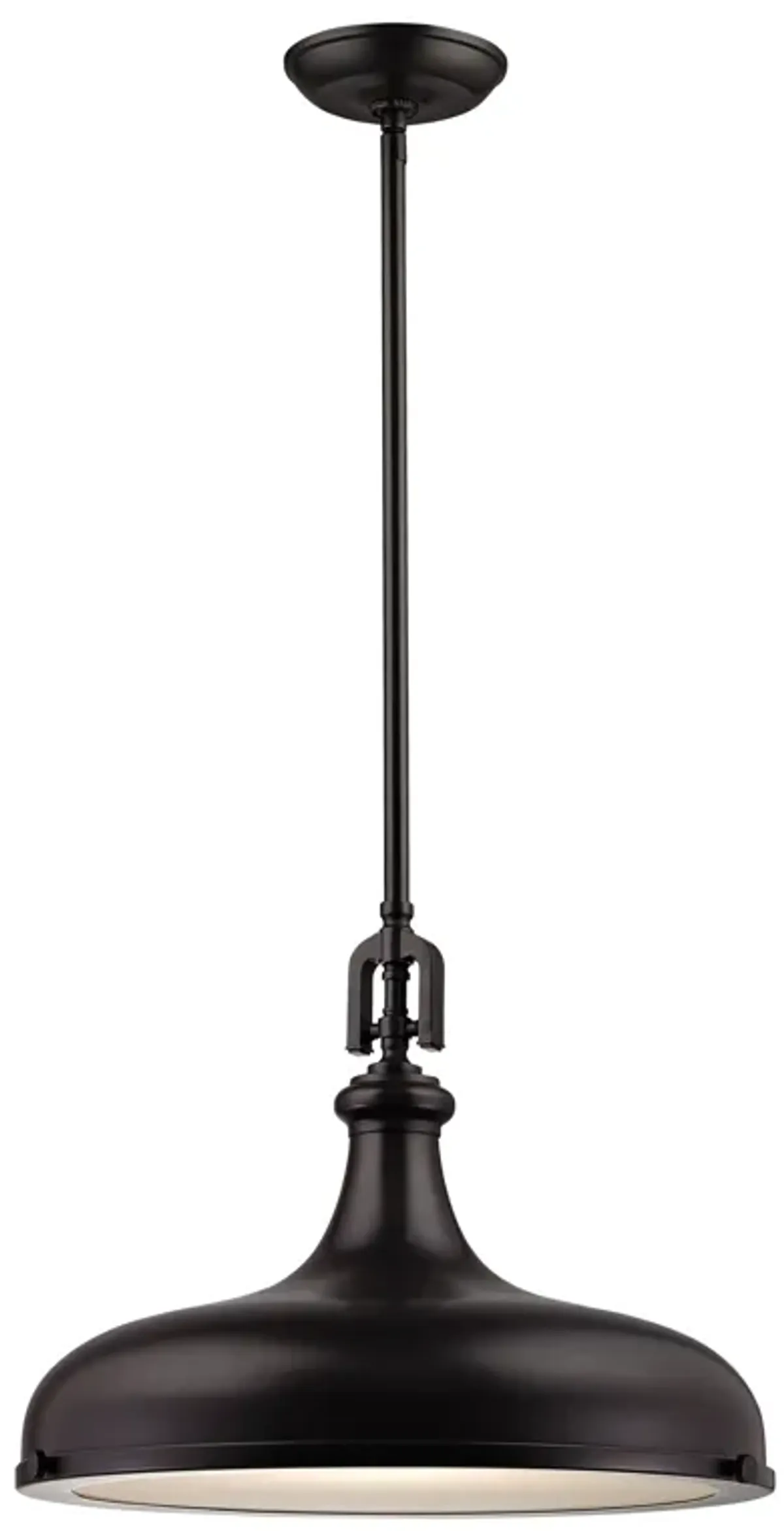 Rutherford 18'' Wide 1-Light Bronze Pendant