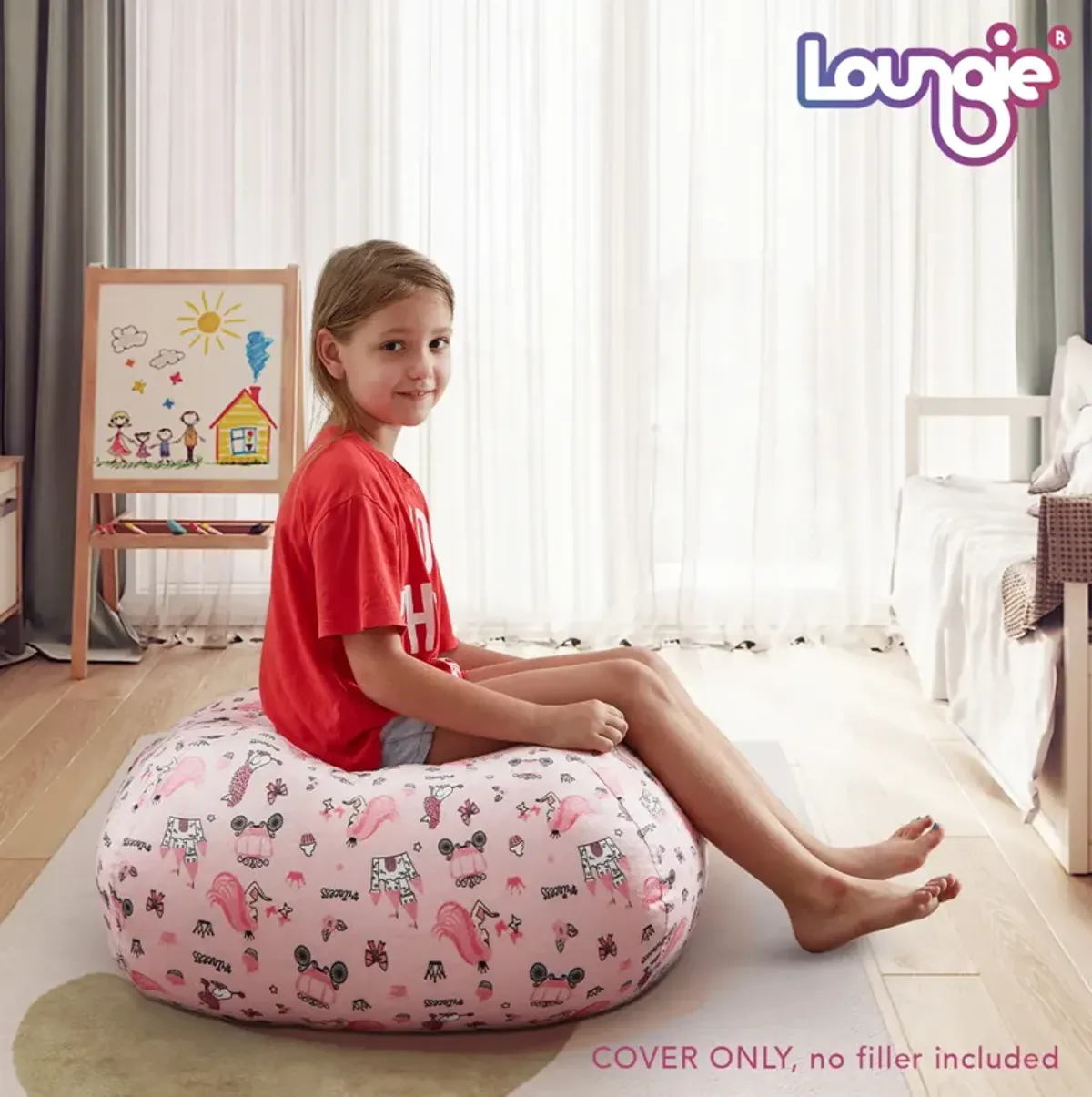 Loungie  Bean Bag Cover Microfiber 32"x32"