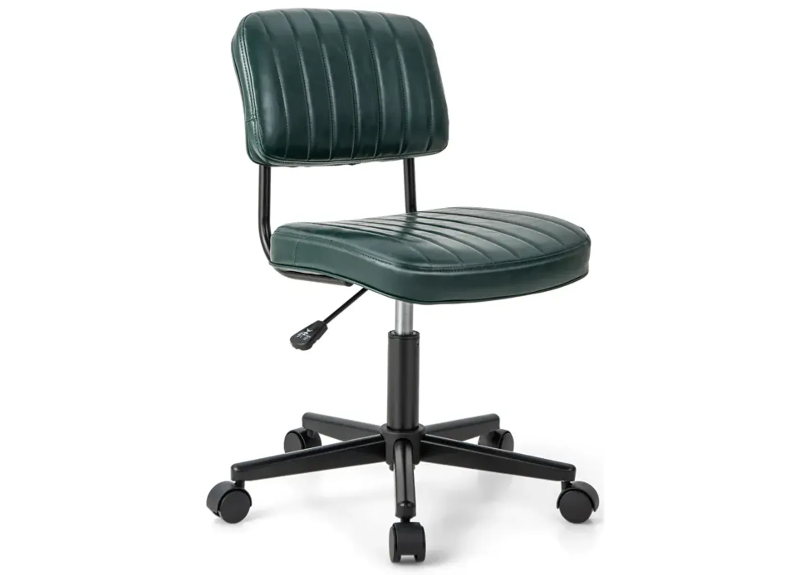 PU Leather Adjustable Office Chair  Swivel Task Chair with Backrest