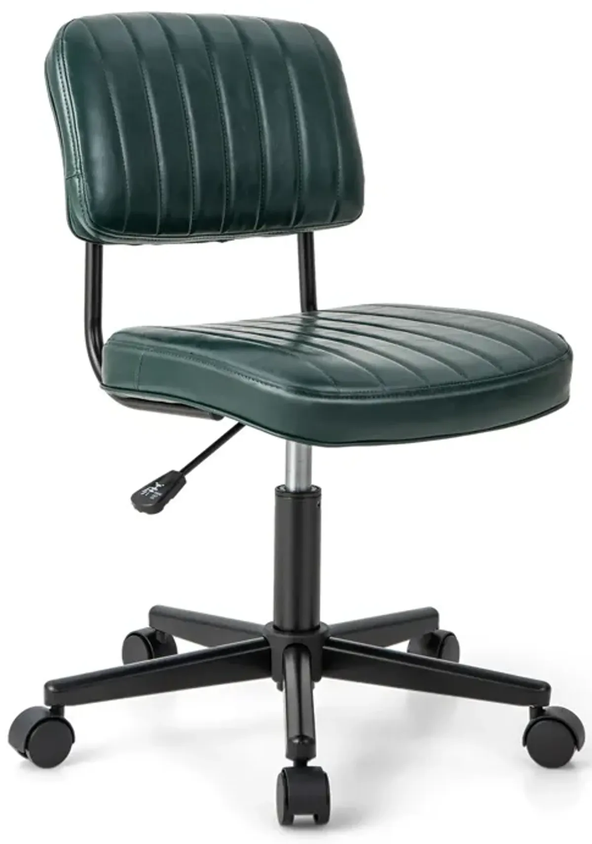 PU Leather Adjustable Office Chair  Swivel Task Chair with Backrest