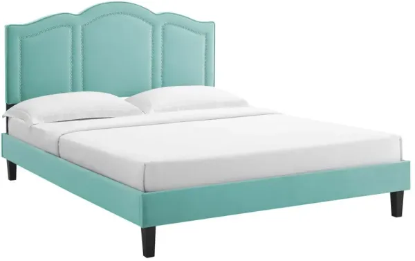 Modway - Emerson Performance Velvet Queen Platform Bed