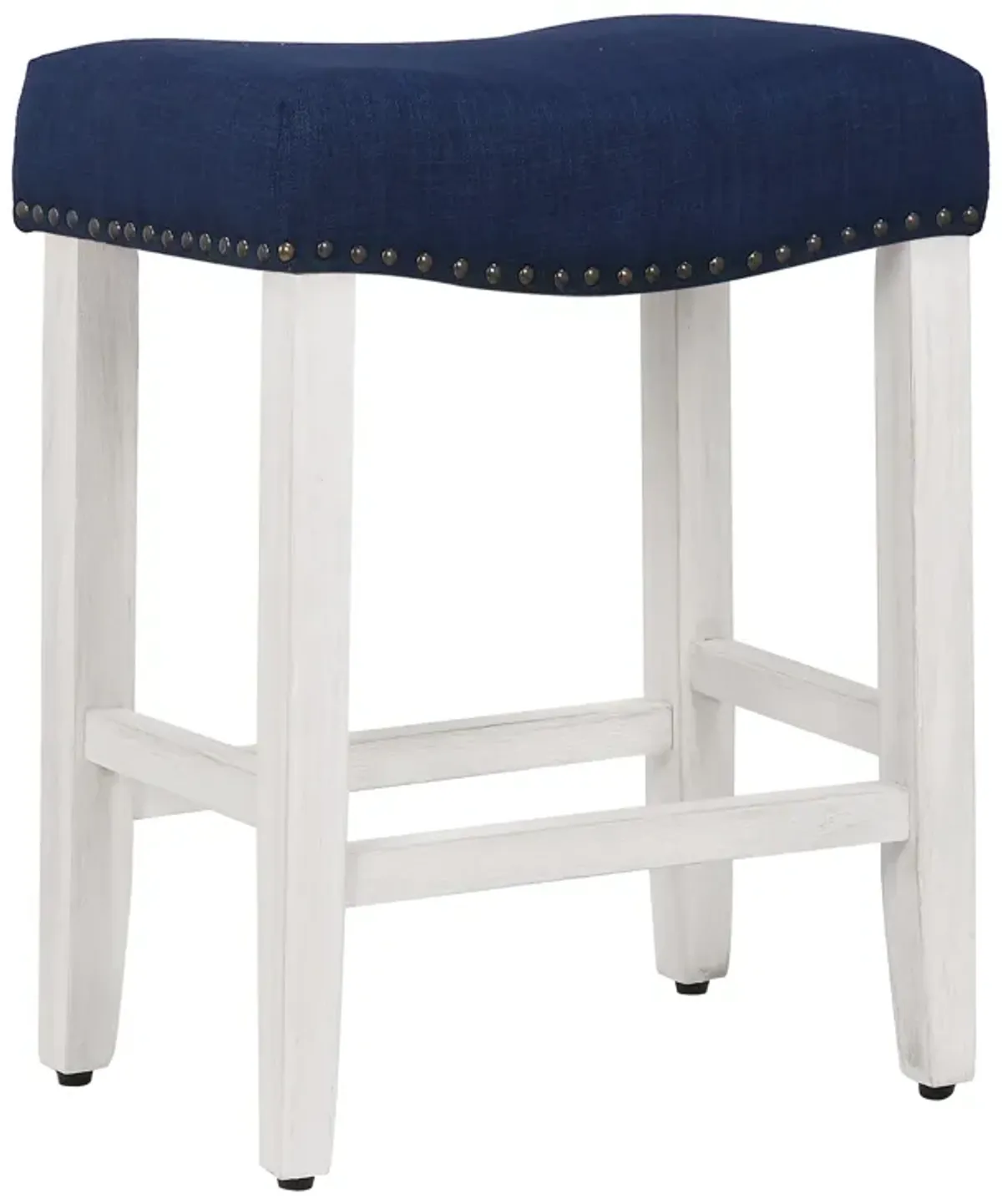 WestinTrends 24" Upholstered Saddle Seat Counter Stool