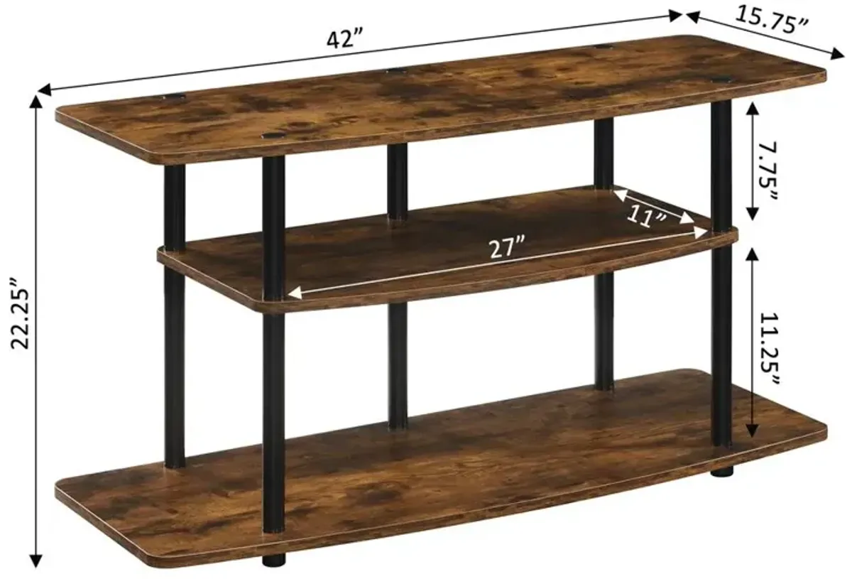 Convience Concept, Inc. No Tools 3 Tier Wide TV Stand for TVs up to 46 Inches