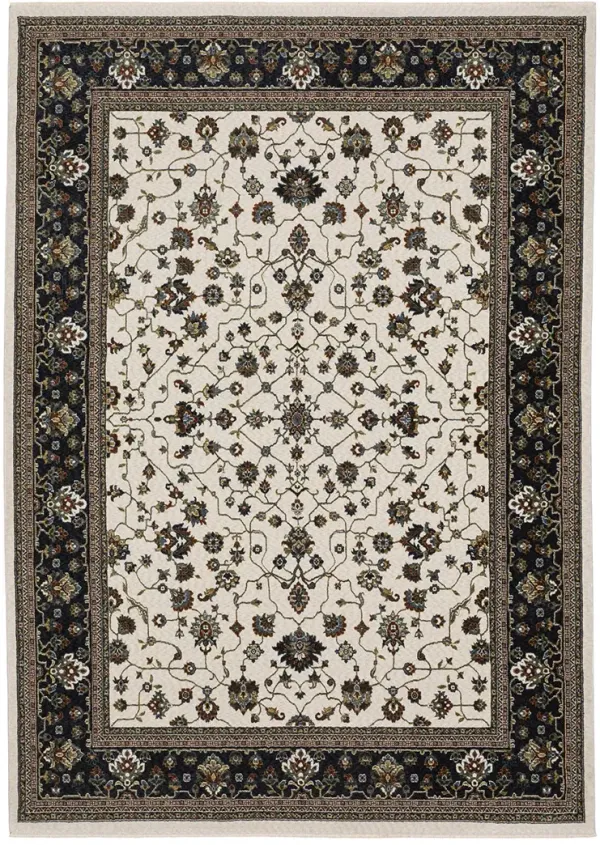 Vivian 3'10" x 5'5" Ivory Rug