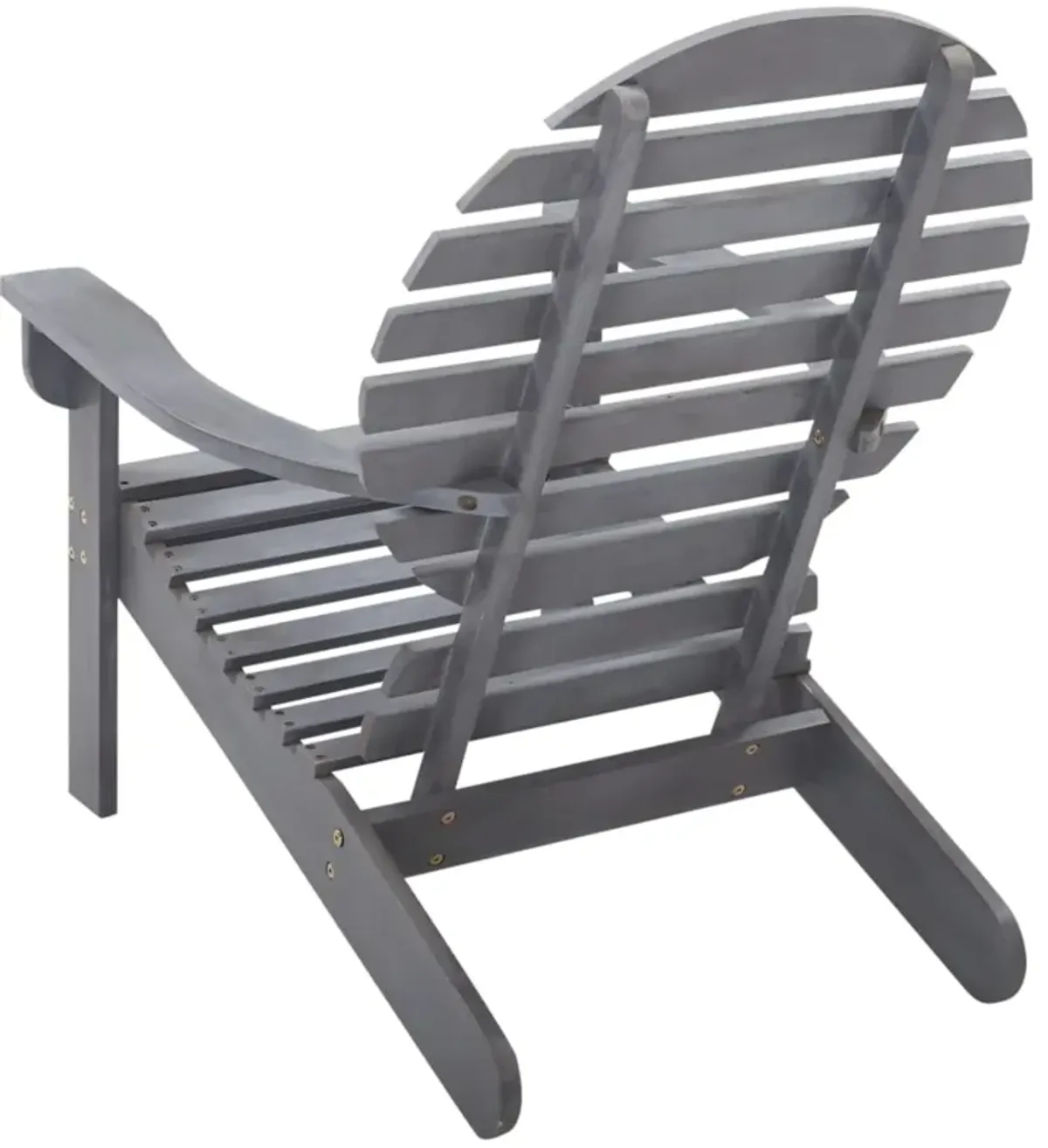 vidaXL Adirondack Chair Solid Acacia Wood Gray