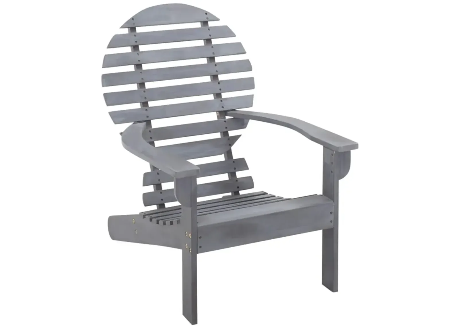 vidaXL Adirondack Chair Solid Acacia Wood Gray