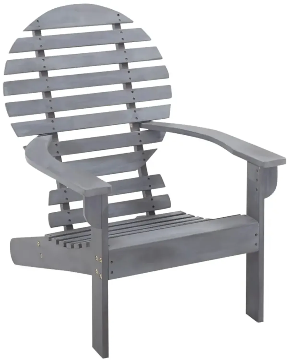 vidaXL Adirondack Chair Solid Acacia Wood Gray