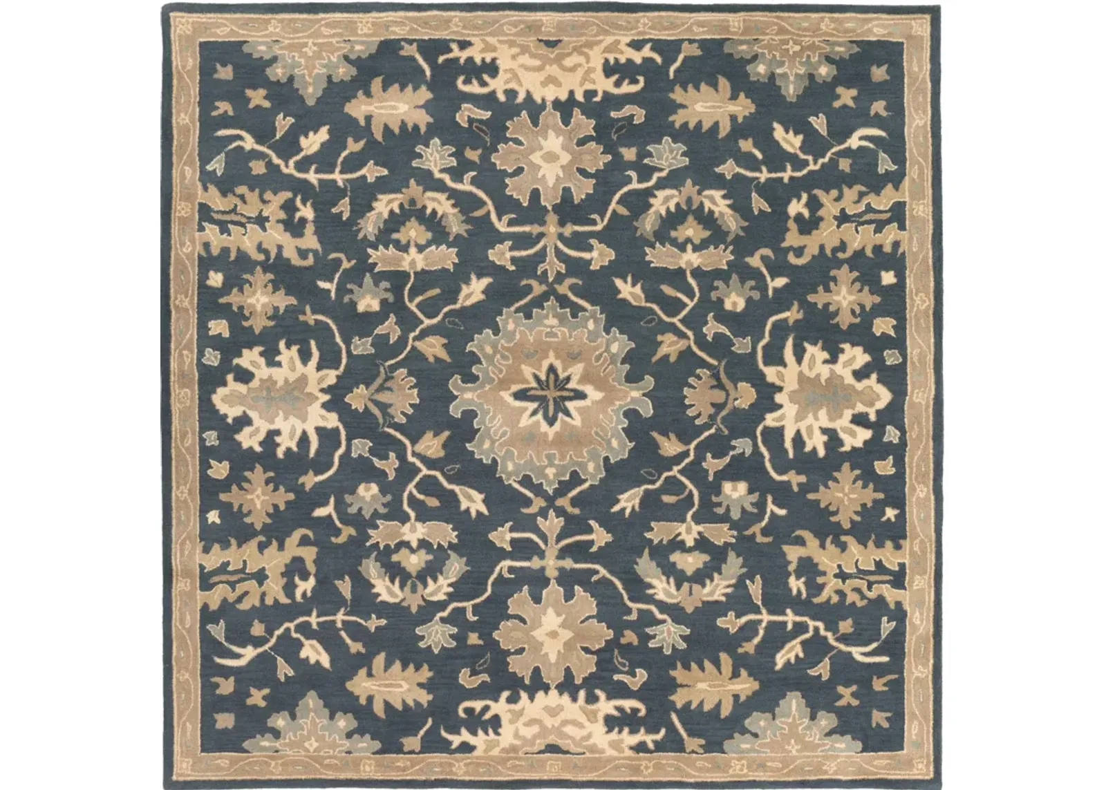 Caesar CAE-1197 4' Round Blue Rug