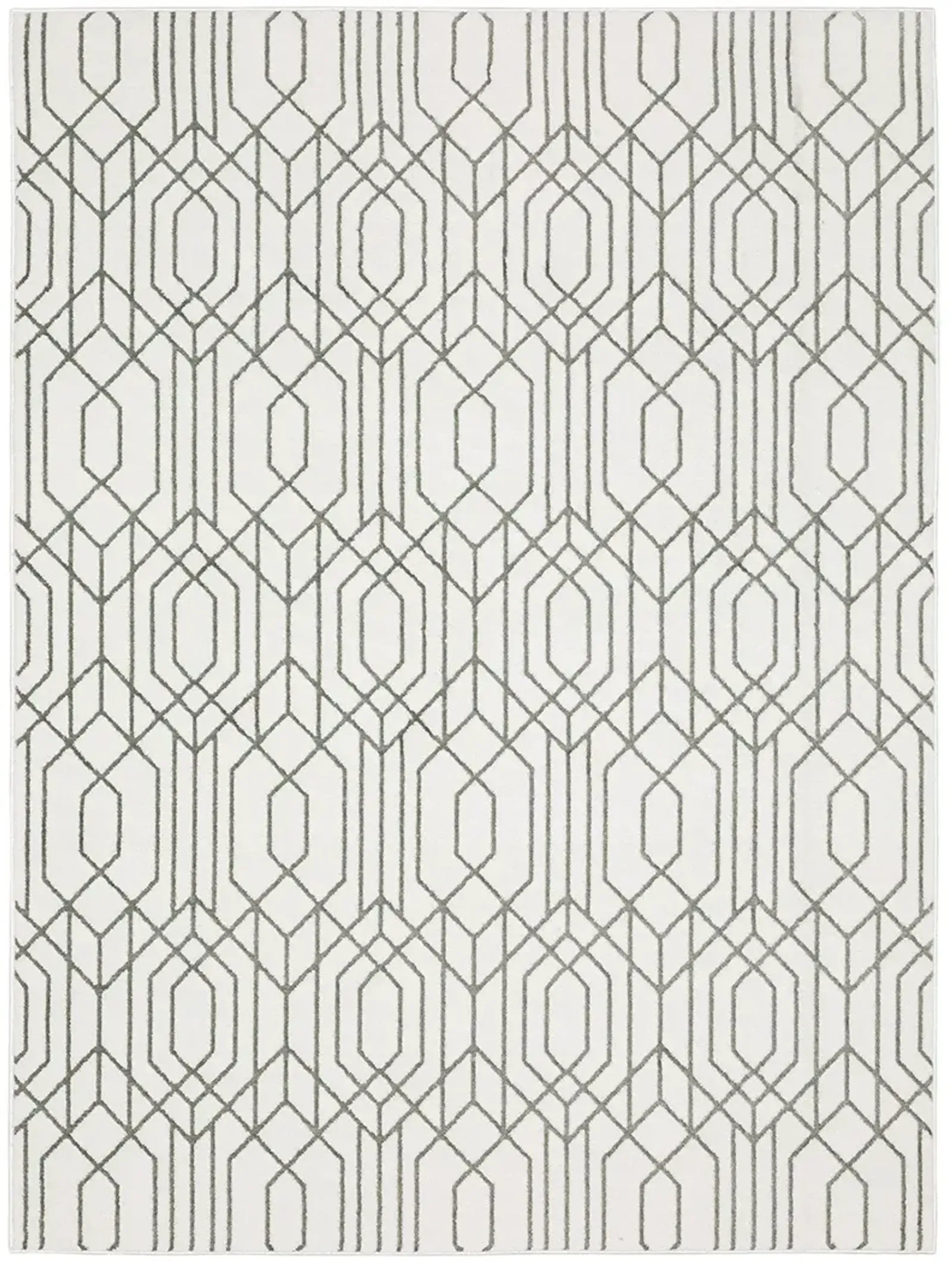 Montecito 6'7" x 9'6" White Rug