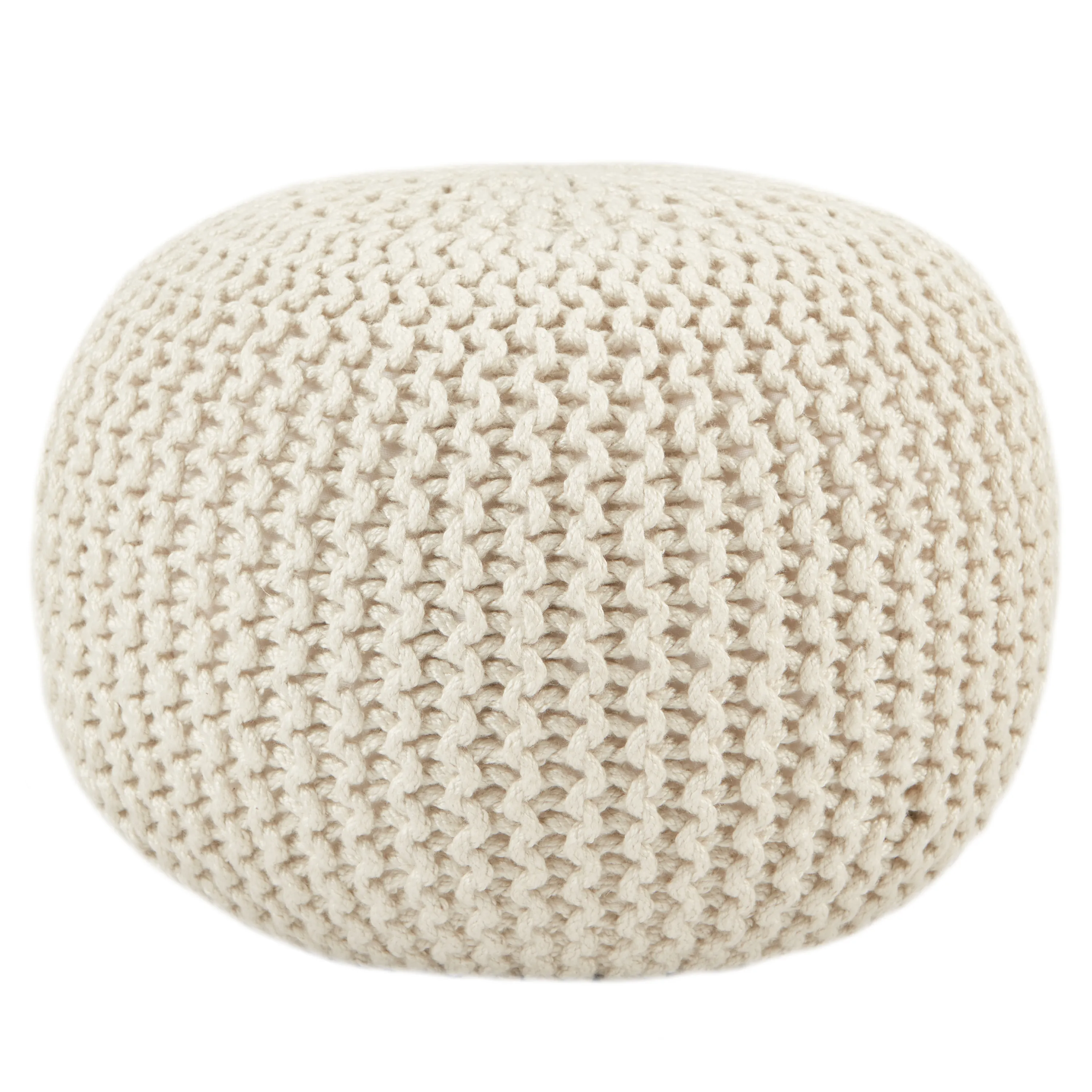 SPECTRUM RAYS POUF White