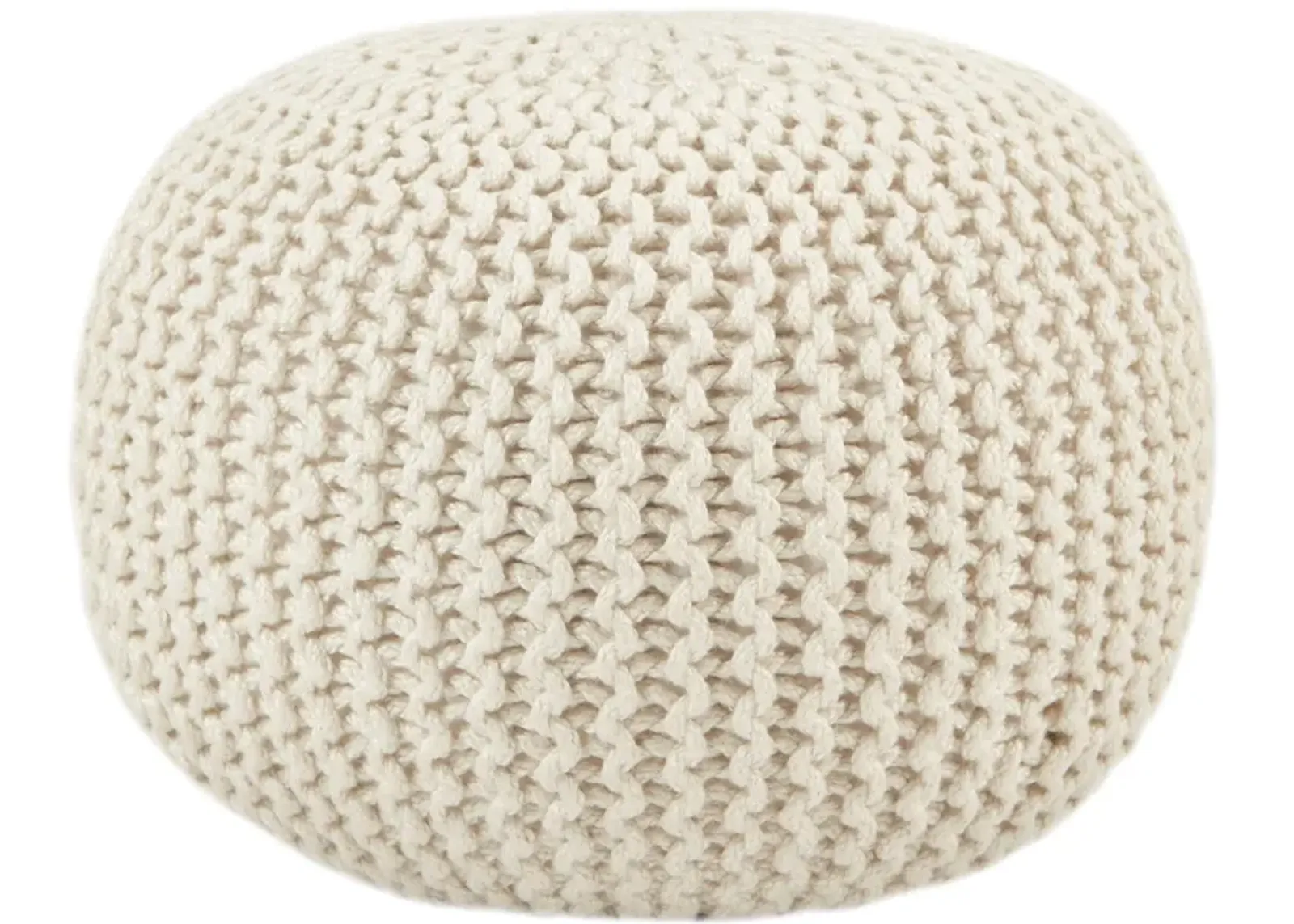 SPECTRUM RAYS POUF White