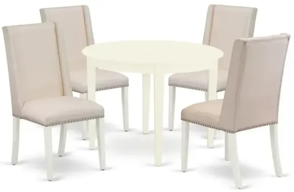 Dining Room Set Linen White