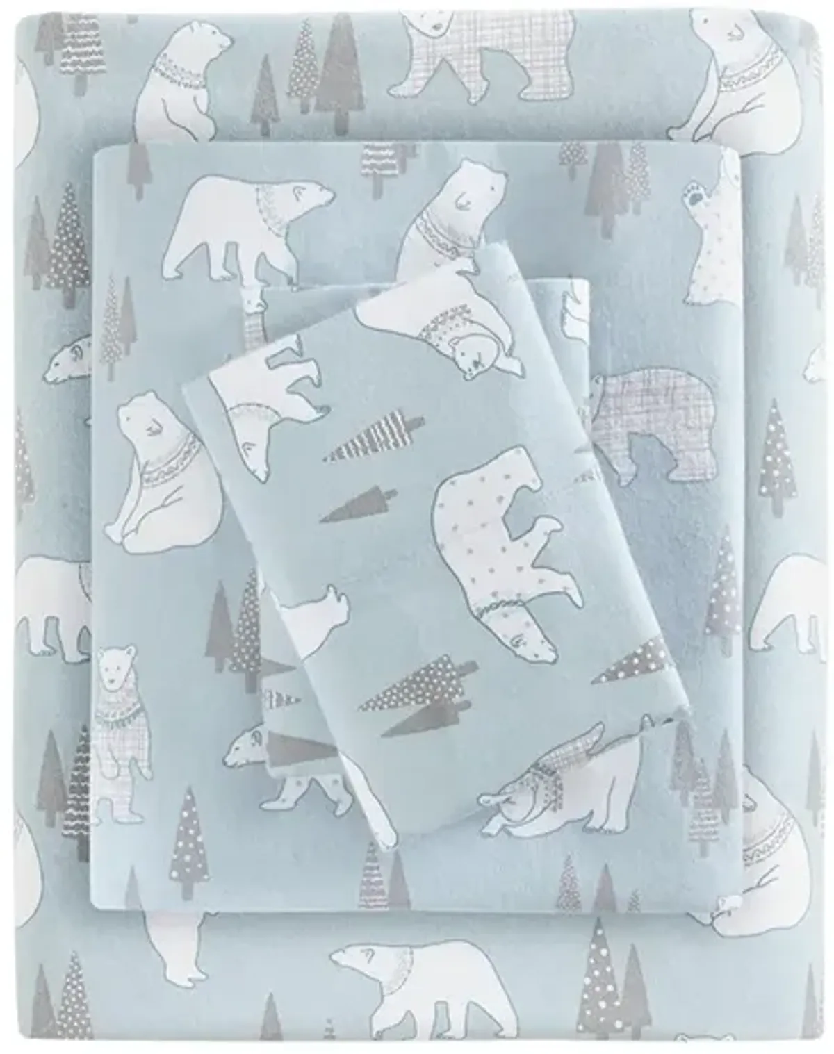 Gracie Mills Persephone 4-Peice Cotton Flannel Sheet Set