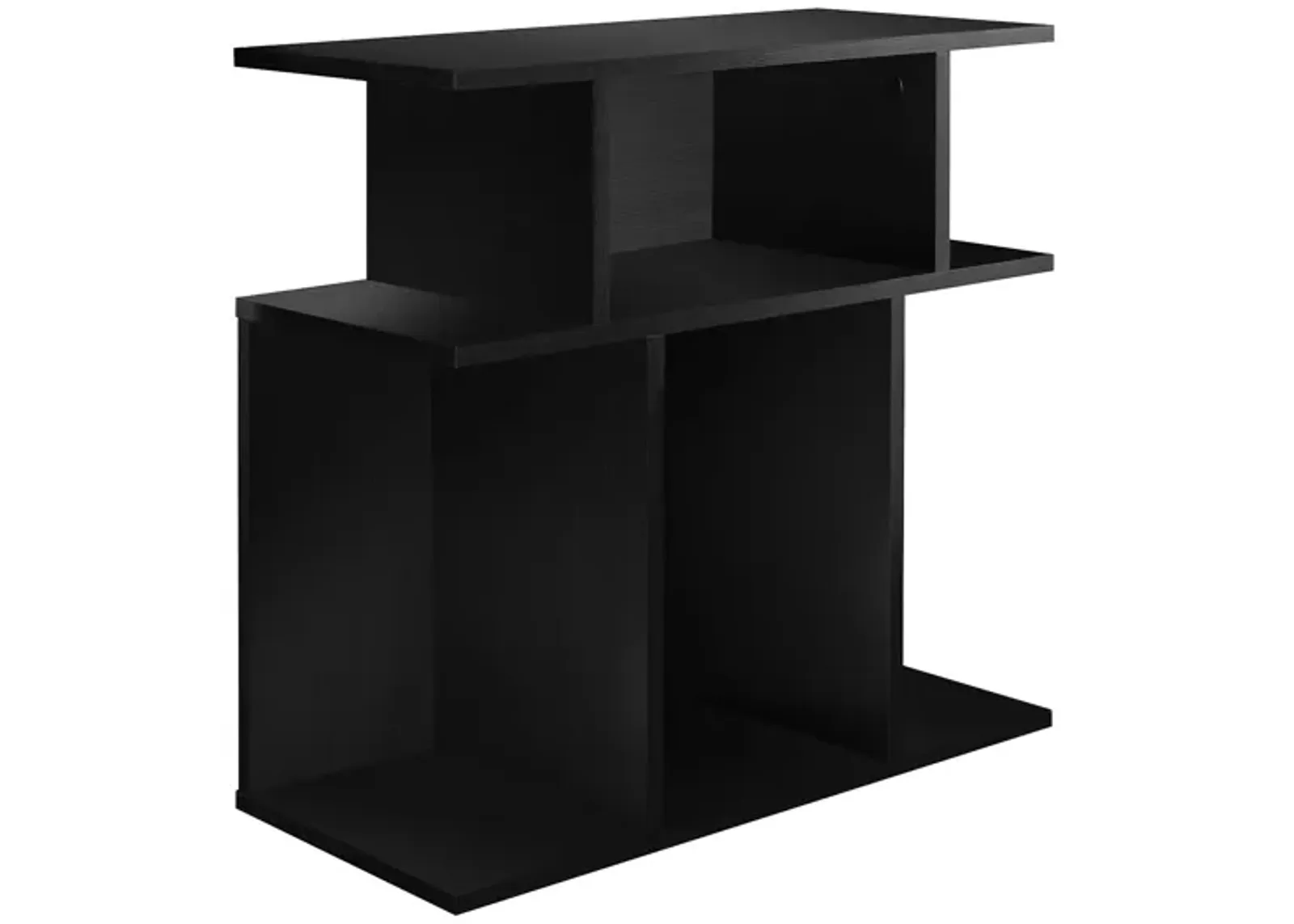 Monarch Specialties I 2473 Accent Table, Side, End, Nightstand, Lamp, Living Room, Bedroom, Laminate, Black, Contemporary, Modern