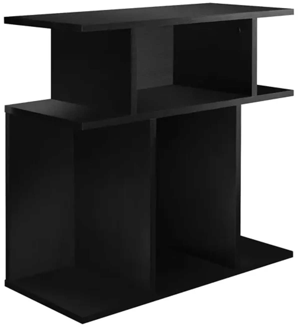 Monarch Specialties I 2473 Accent Table, Side, End, Nightstand, Lamp, Living Room, Bedroom, Laminate, Black, Contemporary, Modern