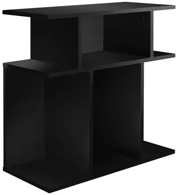 Monarch Specialties I 2473 Accent Table, Side, End, Nightstand, Lamp, Living Room, Bedroom, Laminate, Black, Contemporary, Modern