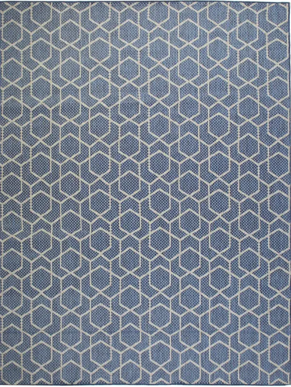 Horizon Indoor/Outdoor HOZ01 Denim 9' x 12' Rug