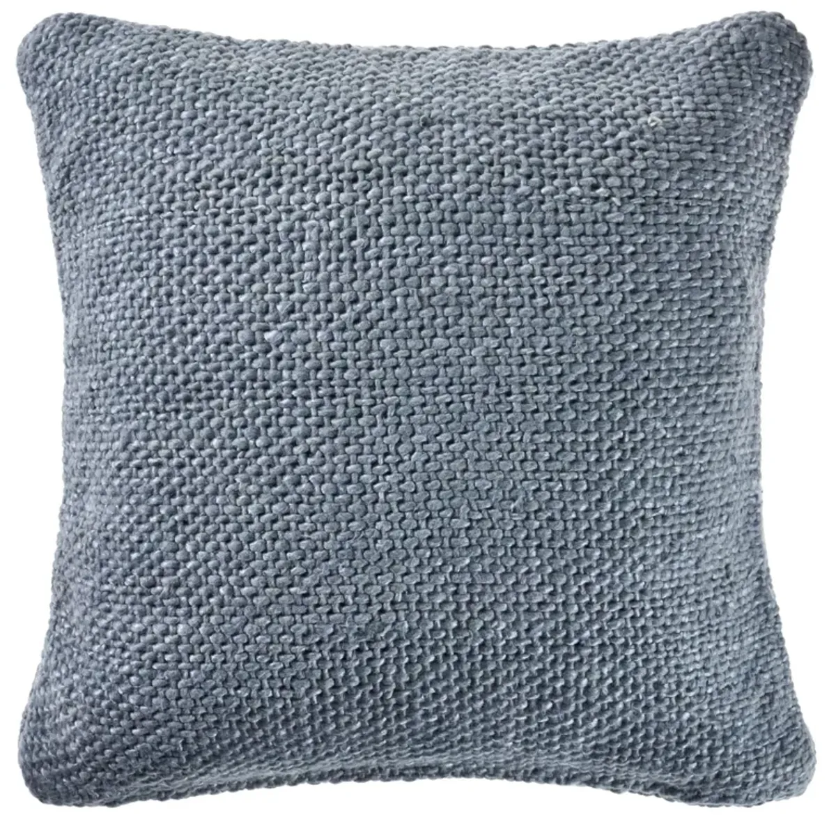 20" Frost Blue Woven Square Throw Pillow