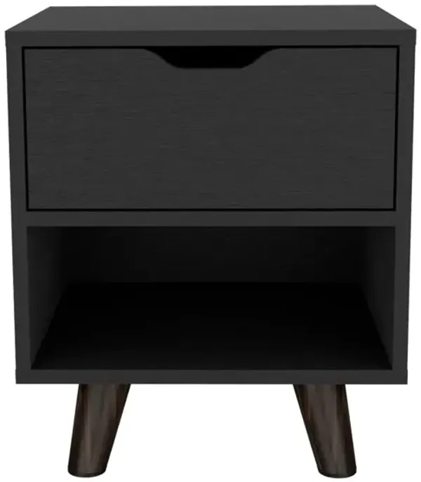 Nightstand Carleen, Bedroom, Black