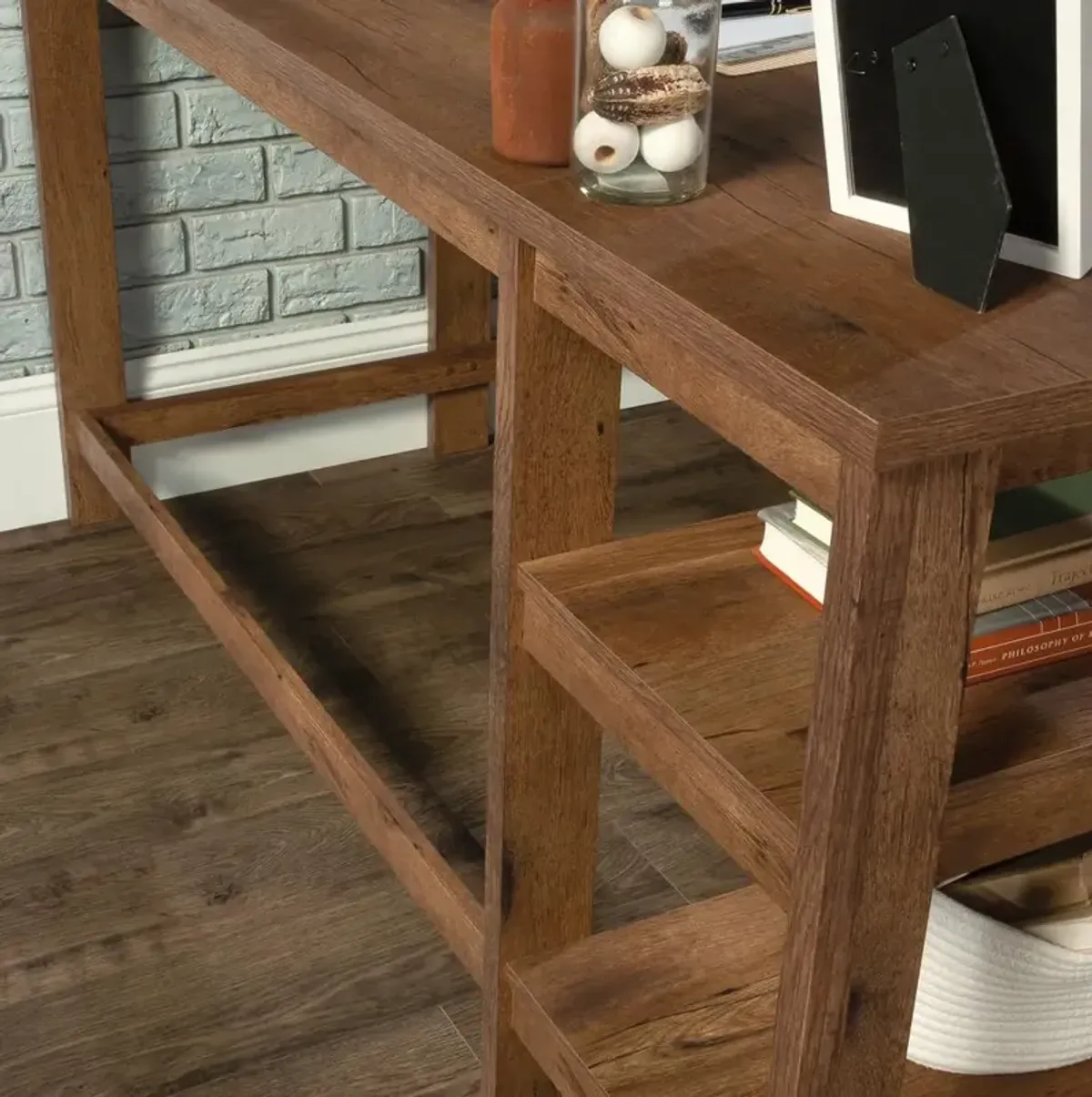 Sauder Trestle L-Desk Vo