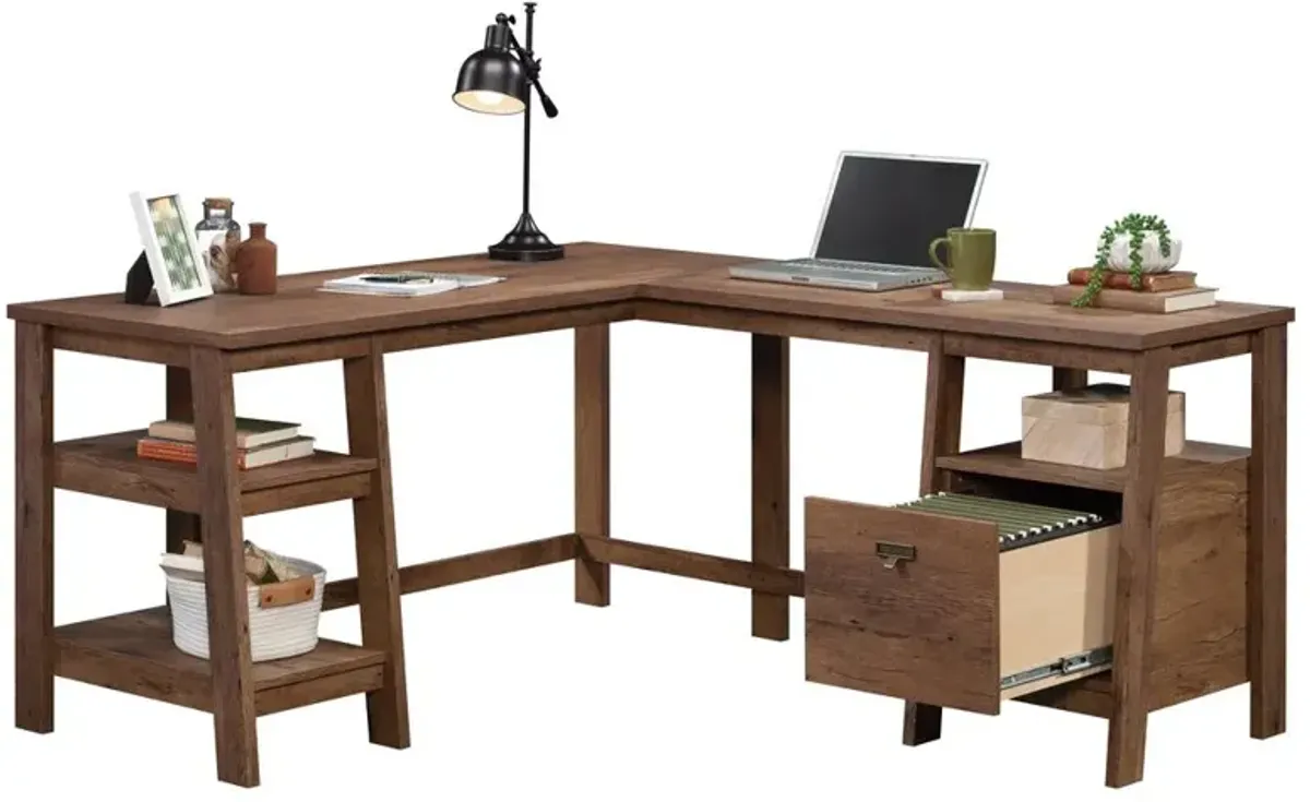 Sauder Trestle L-Desk Vo