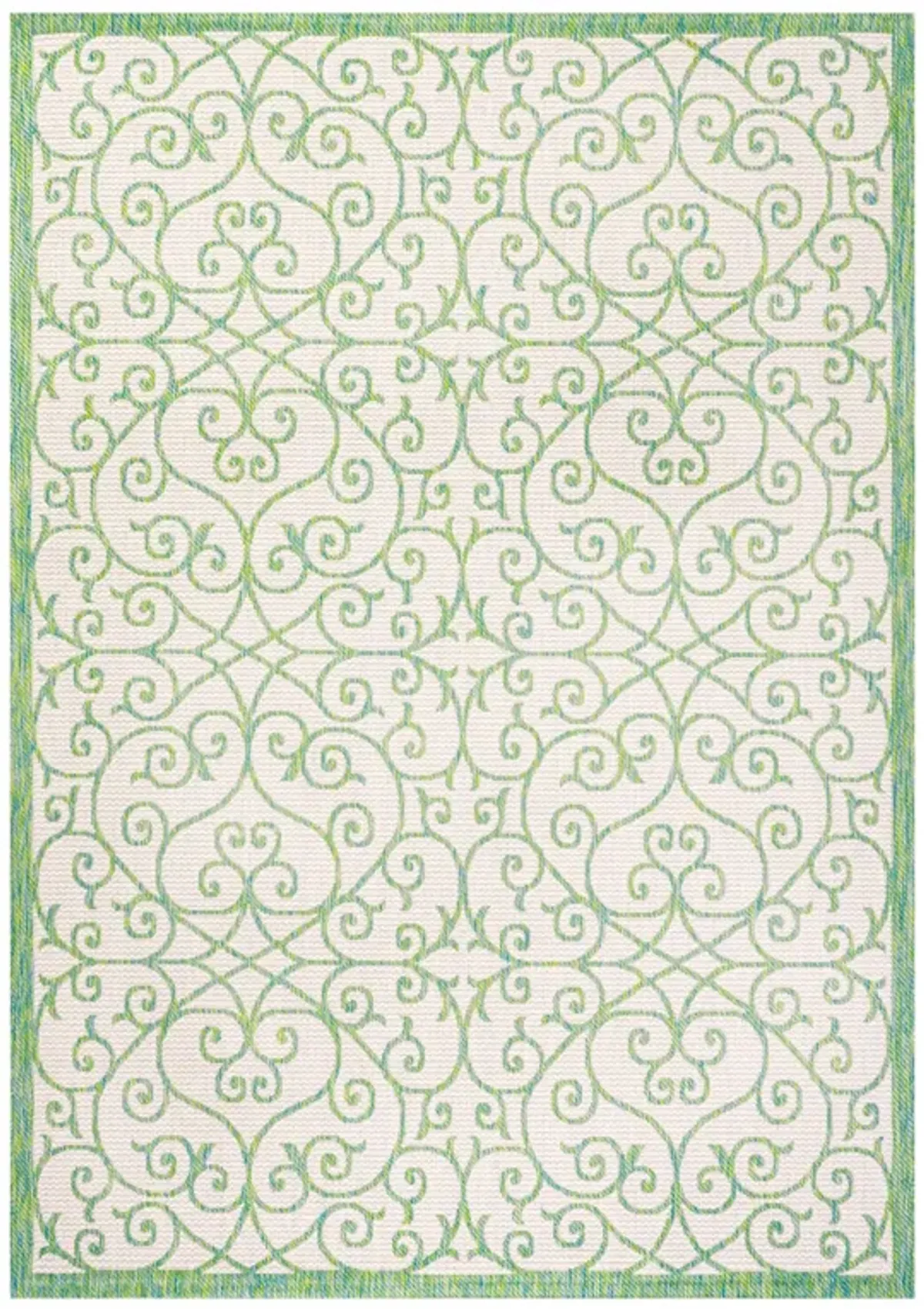 Madrid Vintage Filigree Textured Weave Indoor/Outdoor Area Rug