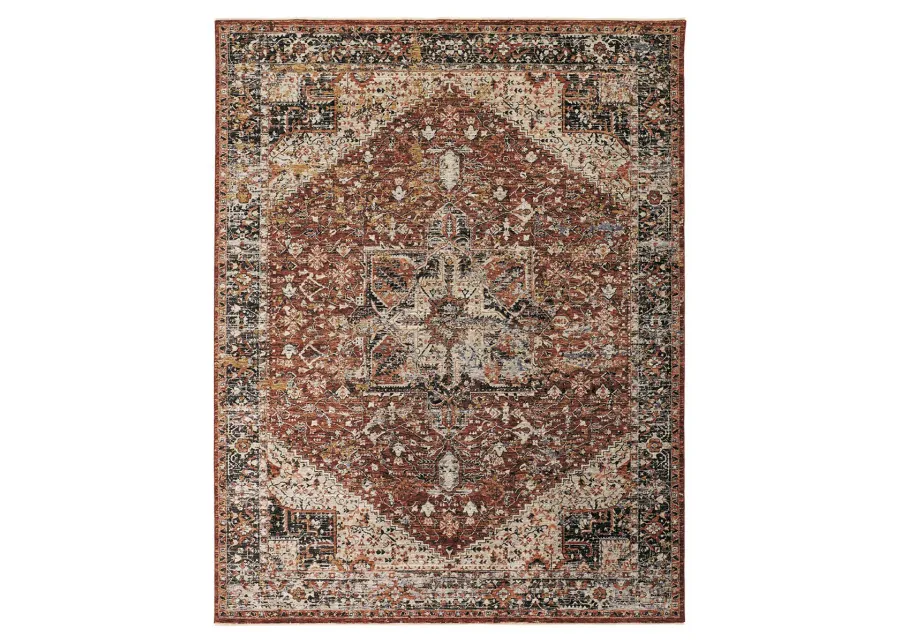 Caprio 3960F Red/Ivory/Black 3'9" x 5'9" Rug