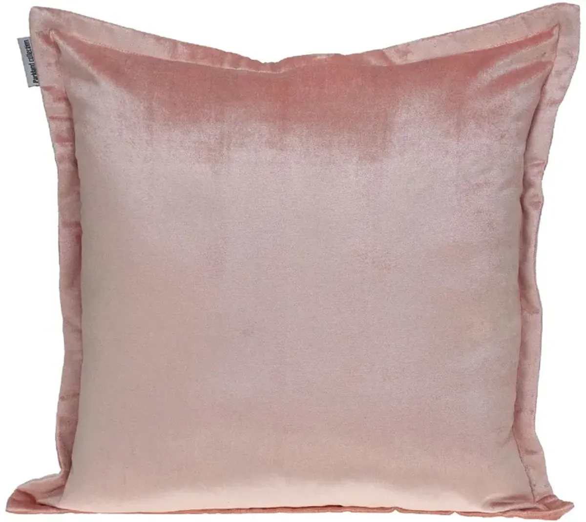 24" Pink Cotton Transitional Throw Pillow