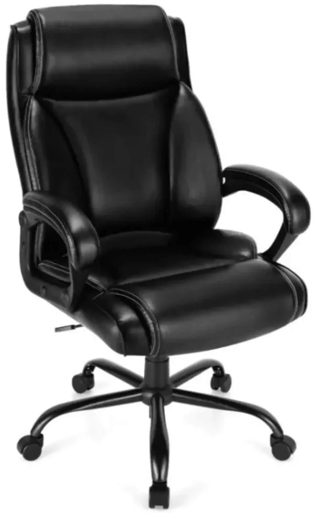 400 Pounds Big and Tall Adjustable High Back Leather Office Chair