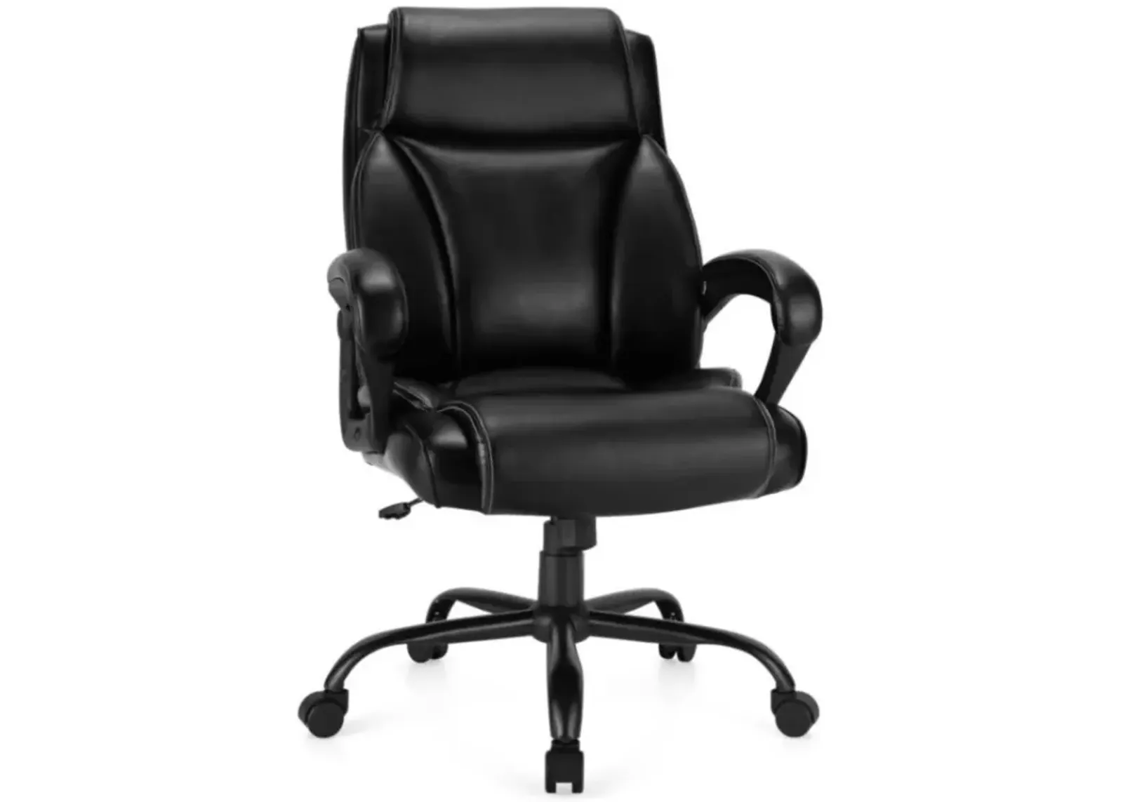 400 Pounds Big and Tall Adjustable High Back Leather Office Chair