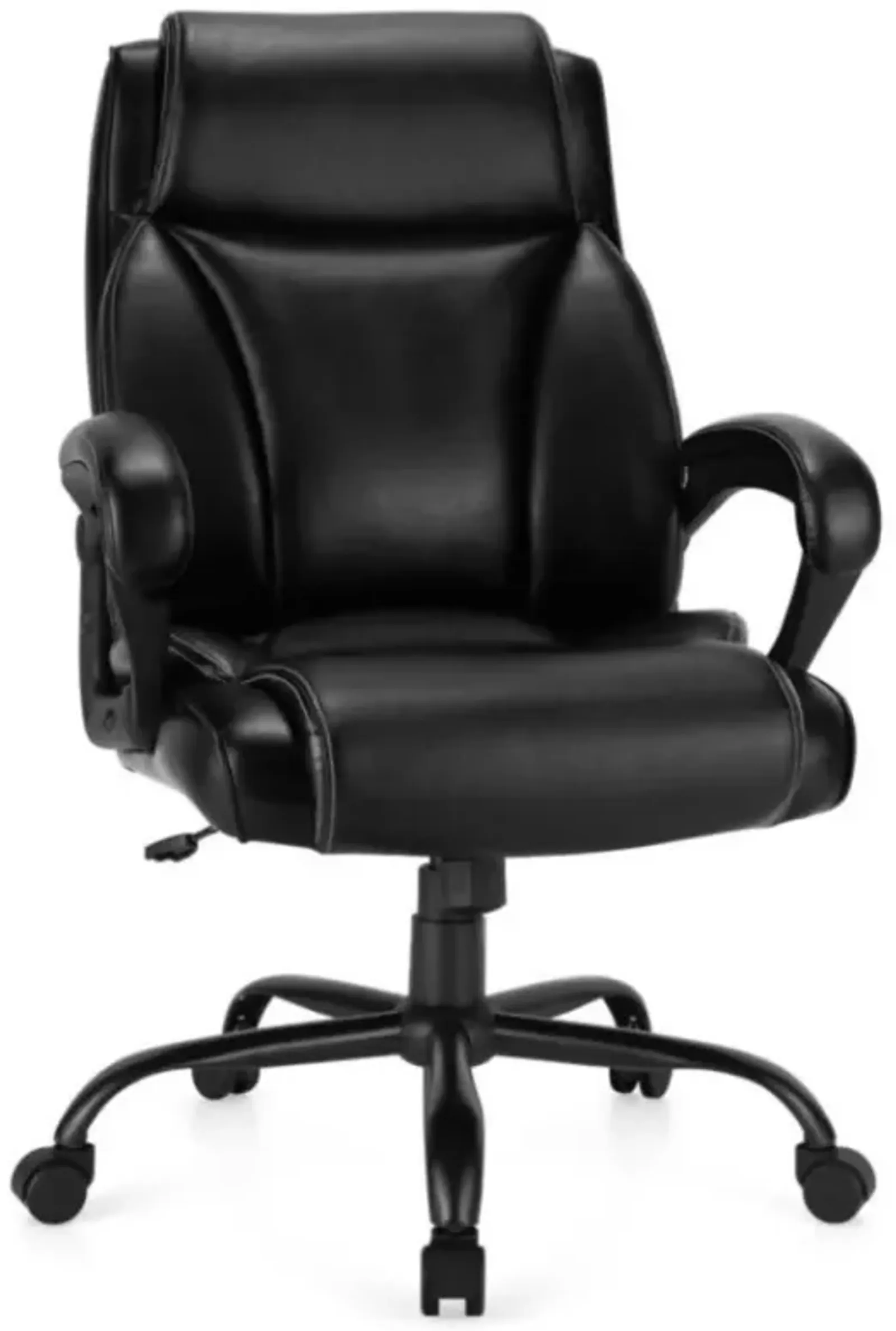 400 Pounds Big and Tall Adjustable High Back Leather Office Chair