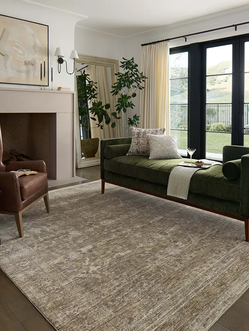 II Tabitha Taupe/Pebble 9'6" x 13' Area Rug by Loloi II