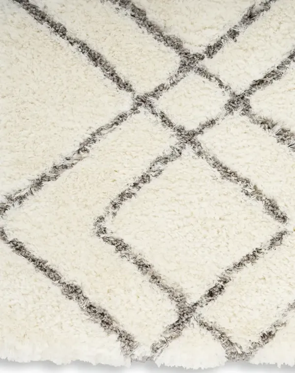 Dreamy Shag DRS07 Ivory 6'7" x 9'2" Rug